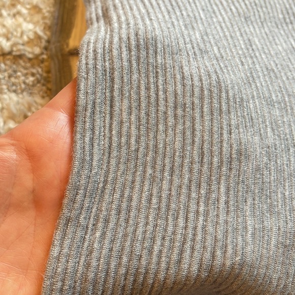 Loft Ribbed Knit 3/4 Sleeve Turtleneck Dress Like New - Picture 9 of 14